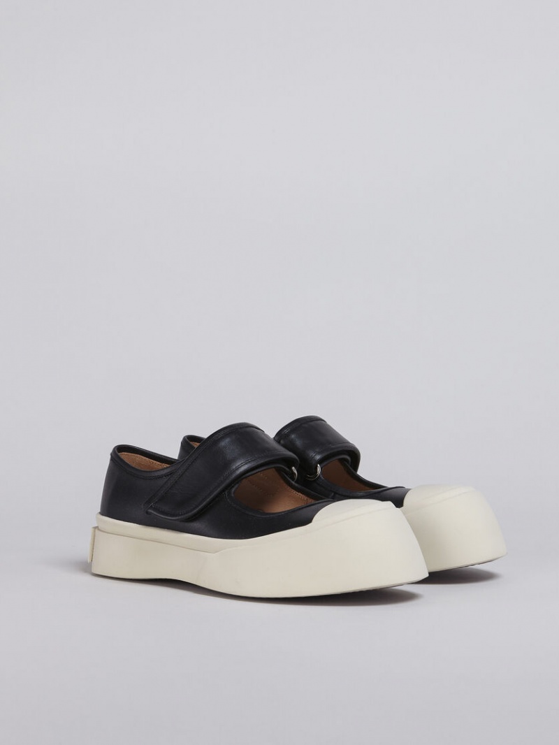 Marni Nappa Läder Mary Jane Sneaker Svarta | XSEBH28974