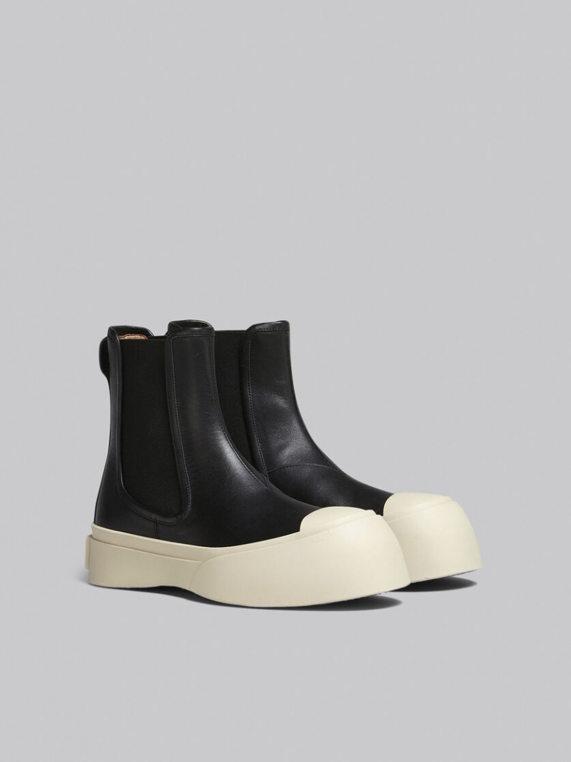 Marni Nappa Läder Pablo Chelsea Boot Svarta | YSEGT33663