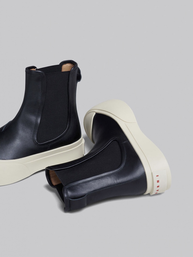 Marni Nappa Läder Pablo Chelsea Boot Svarta | YSEGT33663