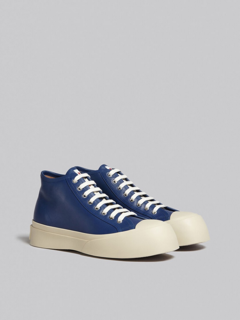 Marni Nappa Läder Pablo High-top Sneaker Blå | GSEUC30872