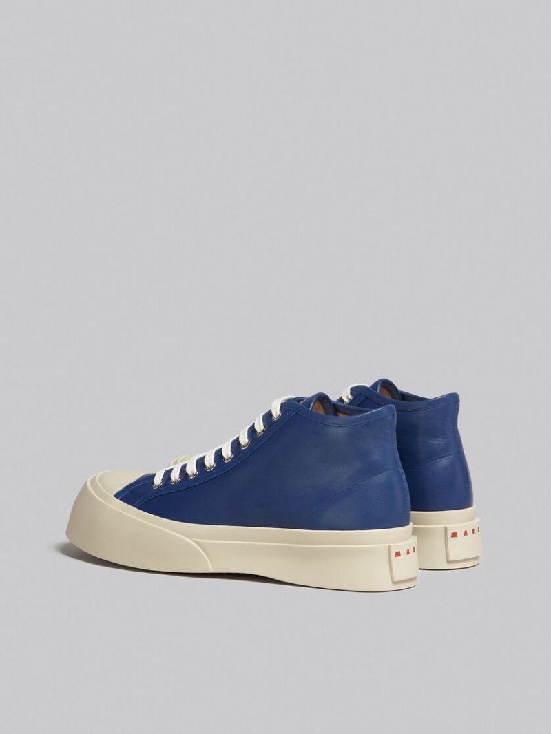 Marni Nappa Läder Pablo High-top Sneaker Blå | GSEUC30872