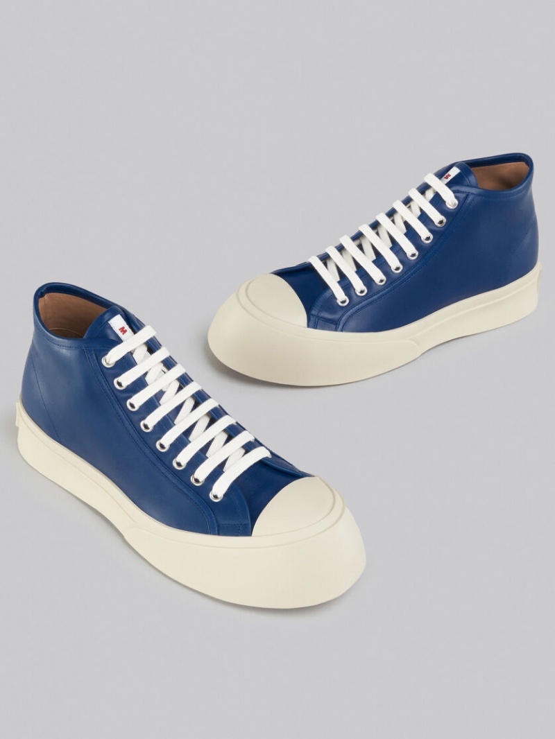 Marni Nappa Läder Pablo High-top Sneaker Blå | GSEUC30872