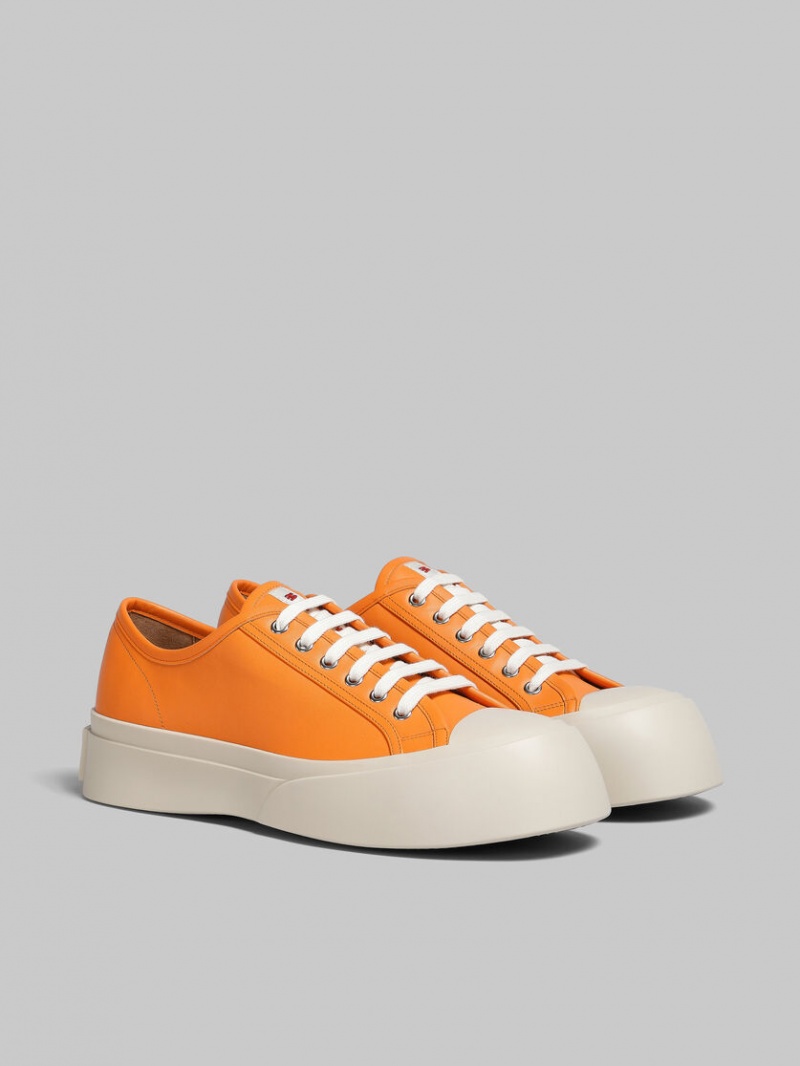 Marni Nappa Läder Pablo Sneaker Orange | SENZX76054