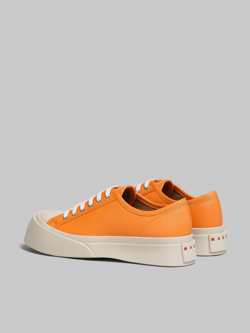 Marni Nappa Läder Pablo Sneaker Orange | SENZX76054