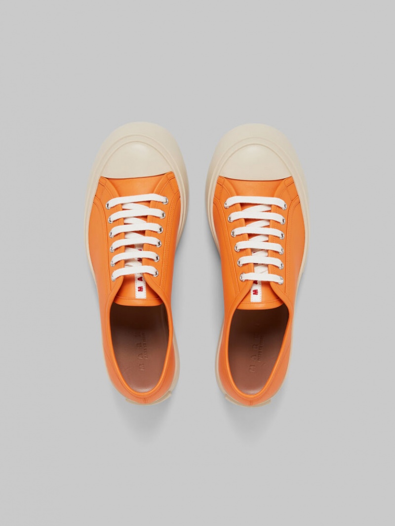 Marni Nappa Läder Pablo Sneaker Orange | SENZX76054