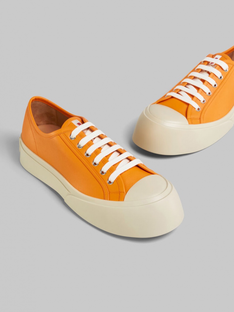 Marni Nappa Läder Pablo Sneaker Orange | SENZX76054