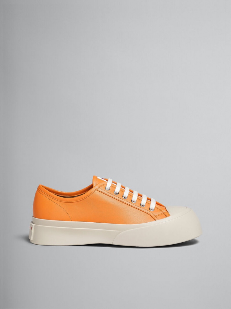 Marni Nappa Läder Pablo Sneaker Orange | SENZX76054