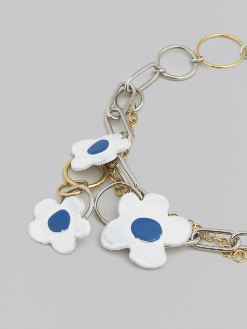 Marni Necklace With Flowers Vita | SEEAH26708