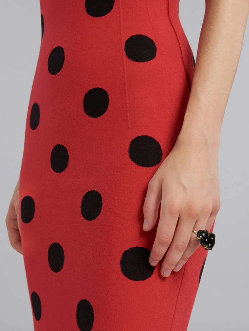 Marni Obsidian Ring With Rhinestone Polka Dots Svarta Obsidian | MSEFT29573