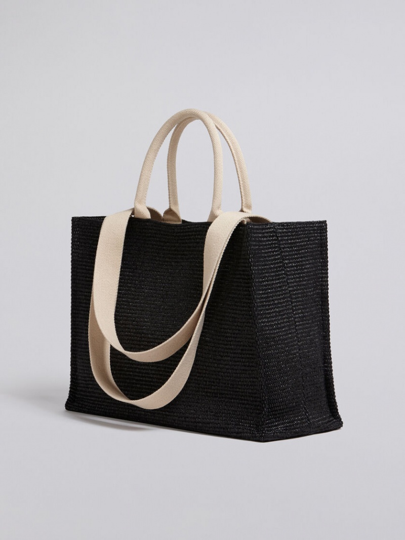 Marni Raffia Large Svarta | XSEGW27114