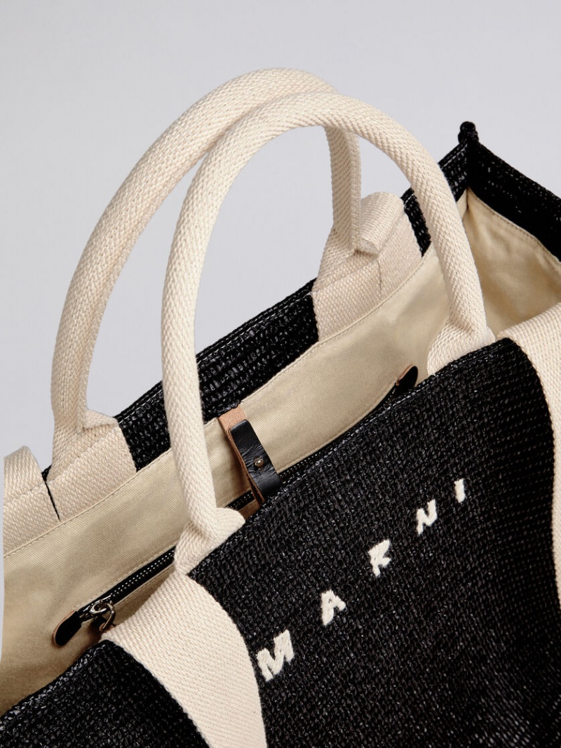 Marni Raffia Large Svarta | XSEGW27114