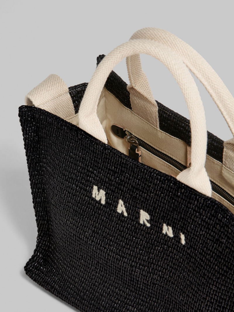 Marni Raffia Small Svarta | TSEWZ75649