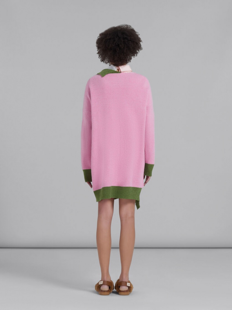 Marni Shetland Ull And Bomull Rosa | SEJBT52500