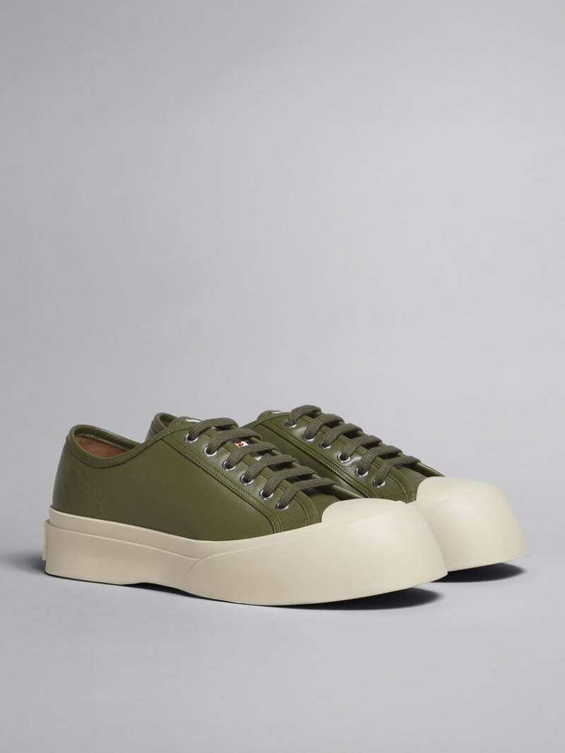 Marni Soft Calf Läder Pablo Sneaker Gröna | ESEHC88095