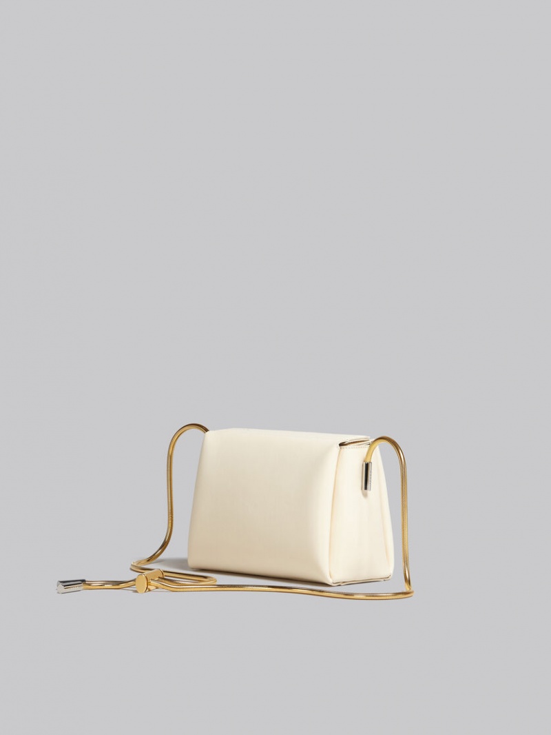 Marni Toggle Medium Bag Läder Vita | SEEAH54616