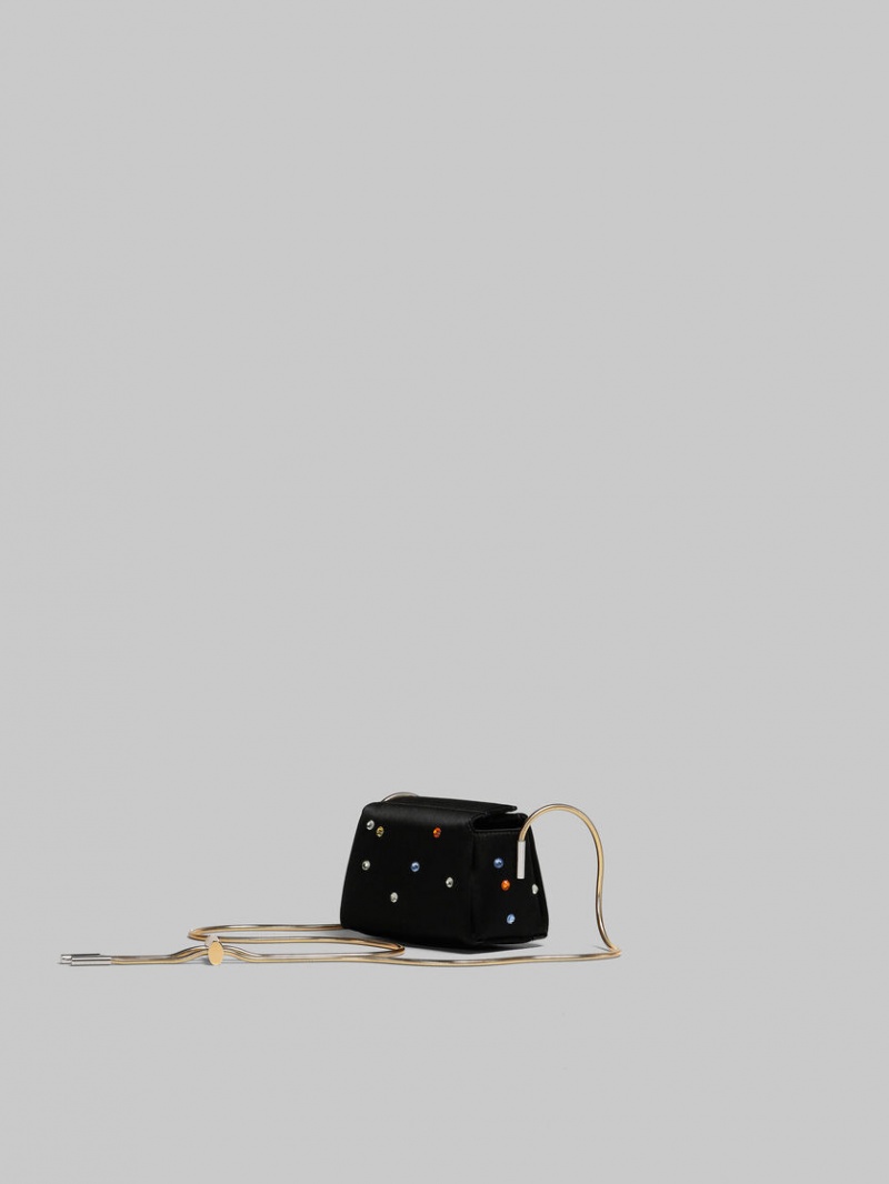 Marni Toggle Mini Bag Satin Svarta | BSESO21061