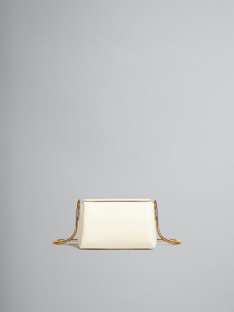 Marni Toggle Small Bag Läder Vita | BSESD69318