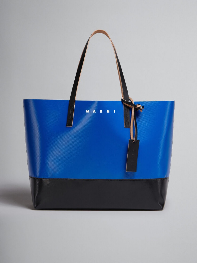 Marni Tribeca Shopping Bag Blå Svarta | SEZPD29822