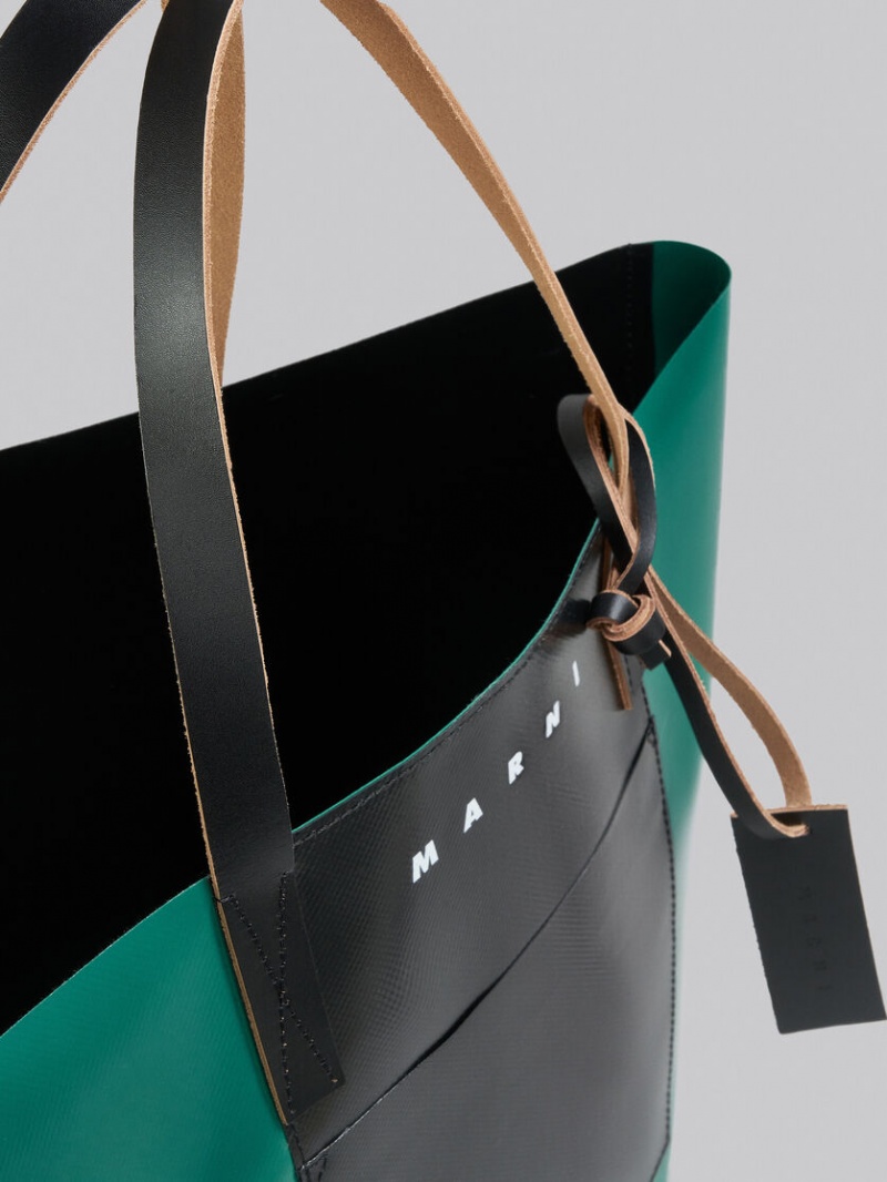 Marni Tribeca Shopping Bag Gröna Svarta | SEJBT58511