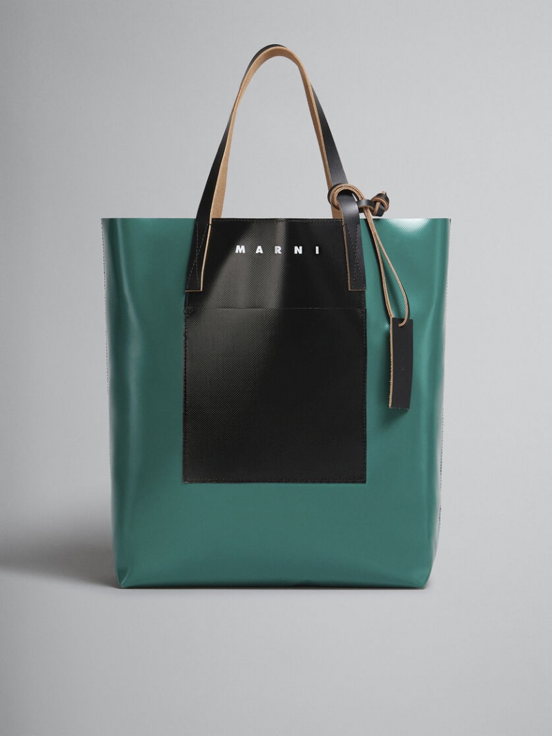 Marni Tribeca Shopping Bag Gröna Svarta | SEJBT58511