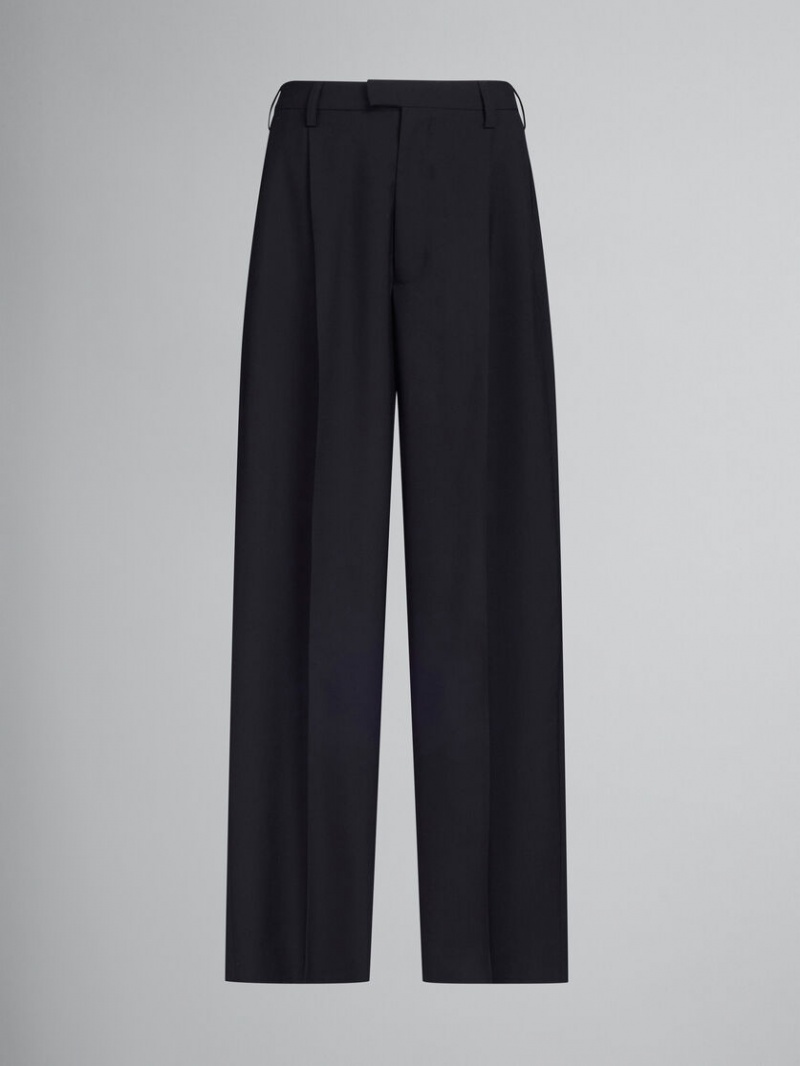 Marni Tropical Ull Tailored Trousers Svarta | SEDFL54983