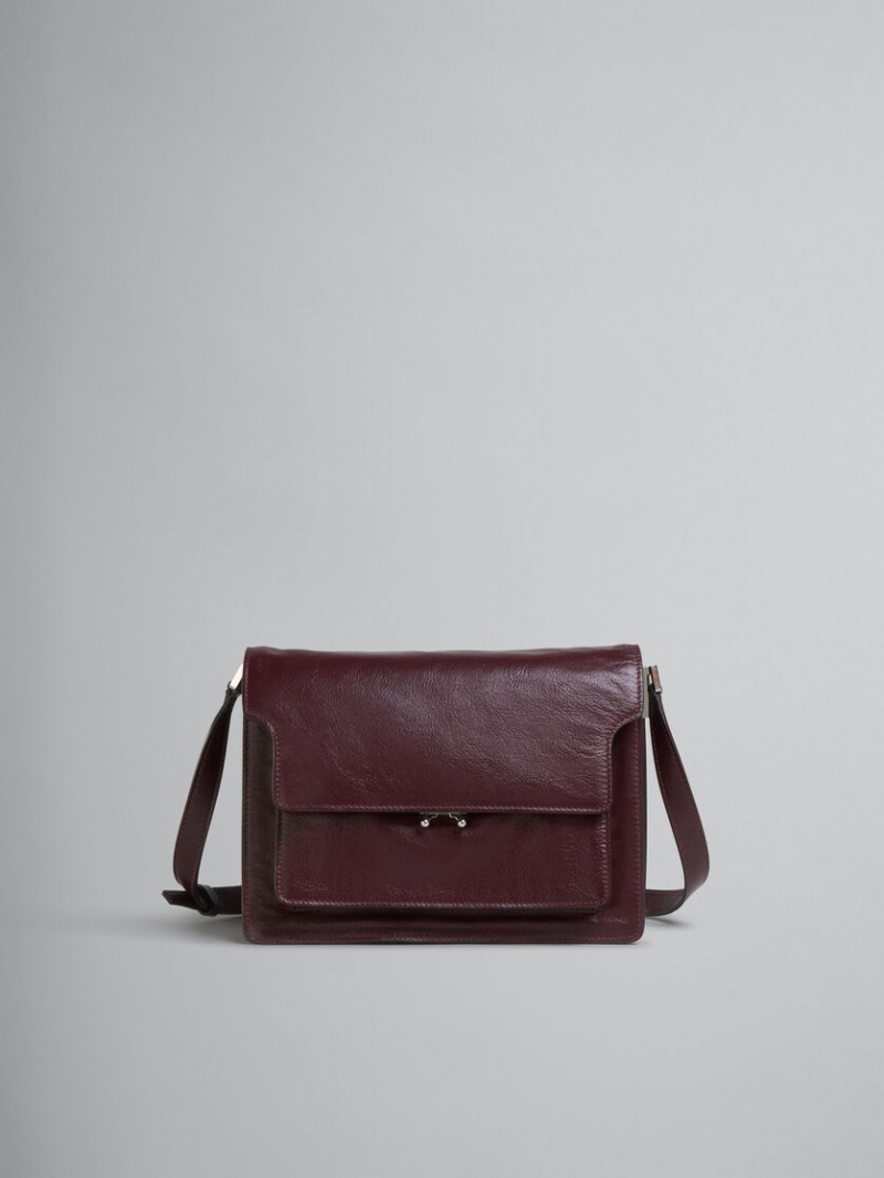 Marni Trunk Soft Large Bag Läder Röda | QSEWA55780