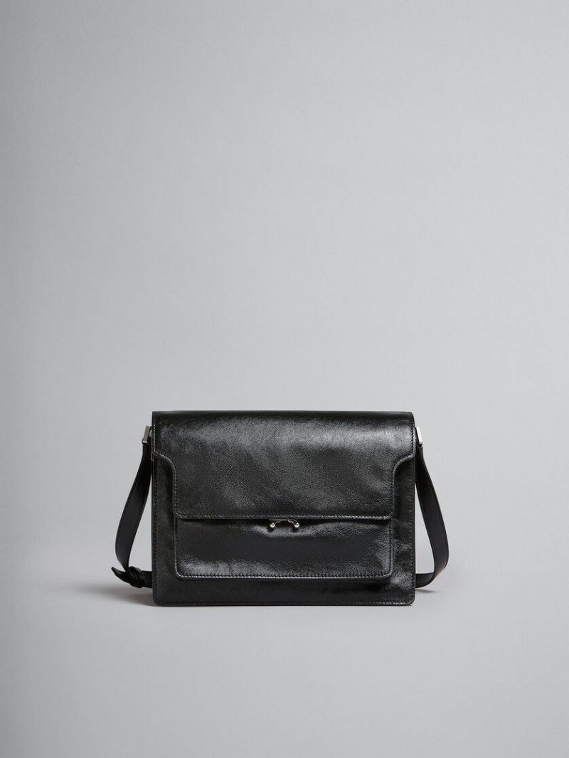 Marni Trunk Soft Large Bag Läder Svarta | SECIF27594