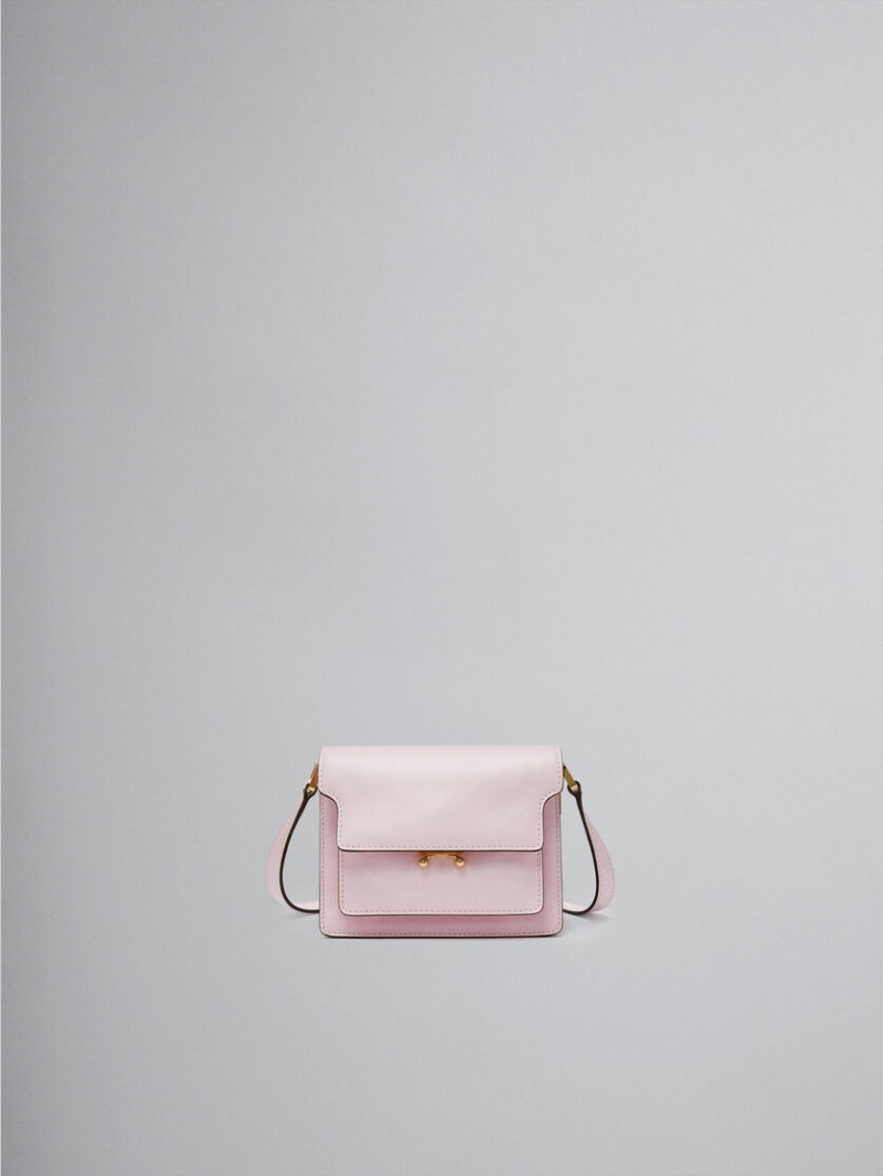 Marni Trunk Soft Mini Bag Läder Rosa | FSEHY86921