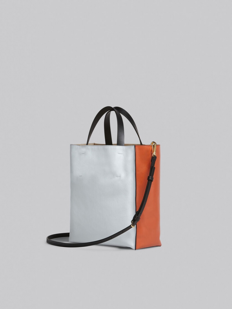 Marni Tumbled Läder Museo Soft Bag Bruna | DSEKV17504