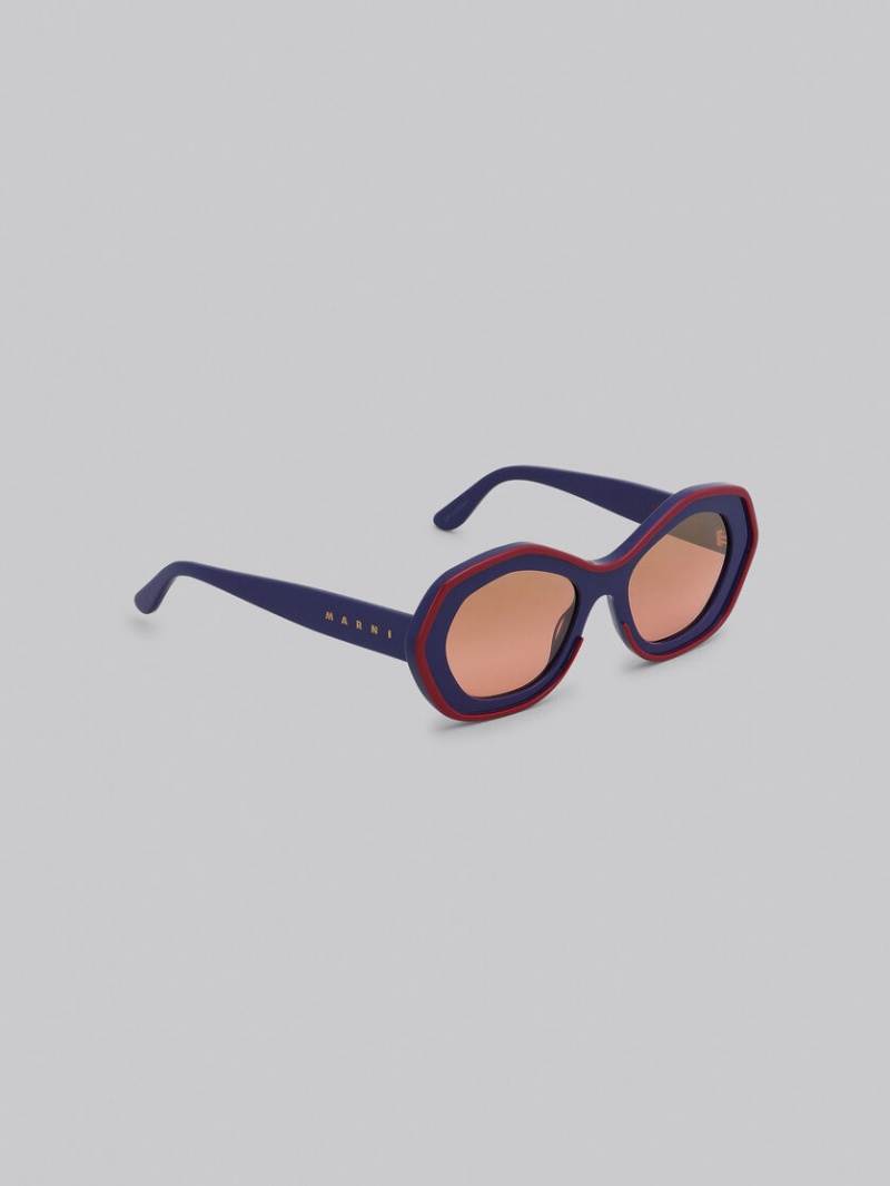 Marni Ulawun Vulcano Acetate Blå | SEXBR25958