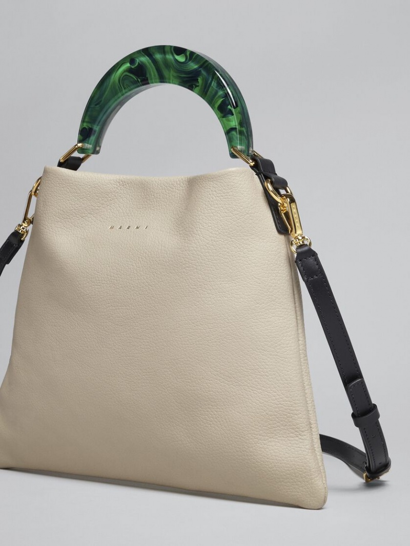 Marni Venice Small Bag Läder Beige | ESEVG99683