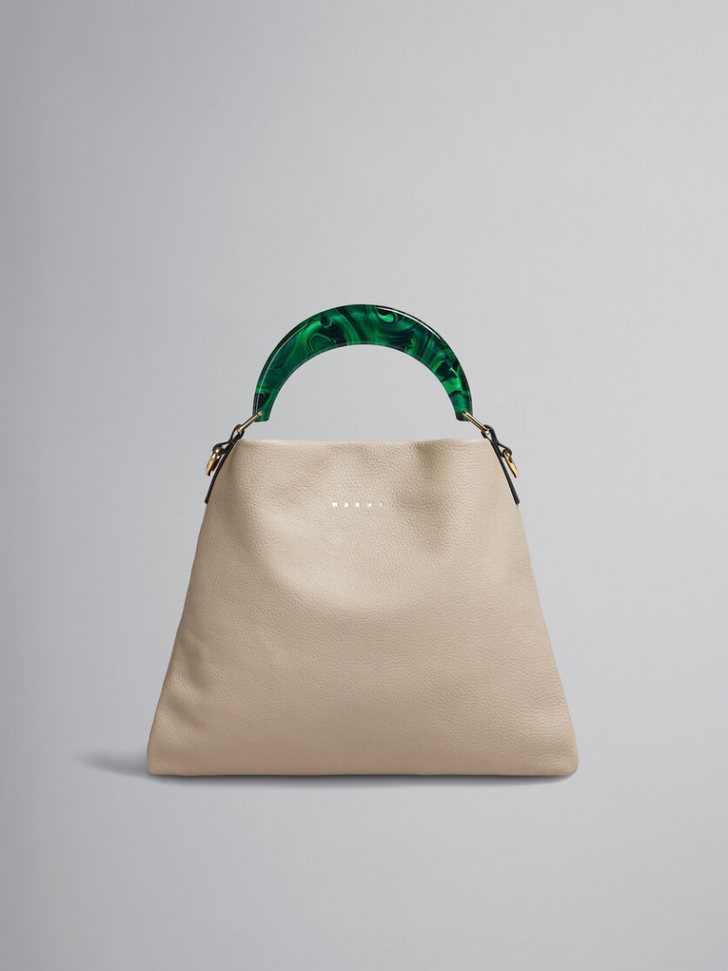 Marni Venice Small Bag Läder Beige | ESEVG99683