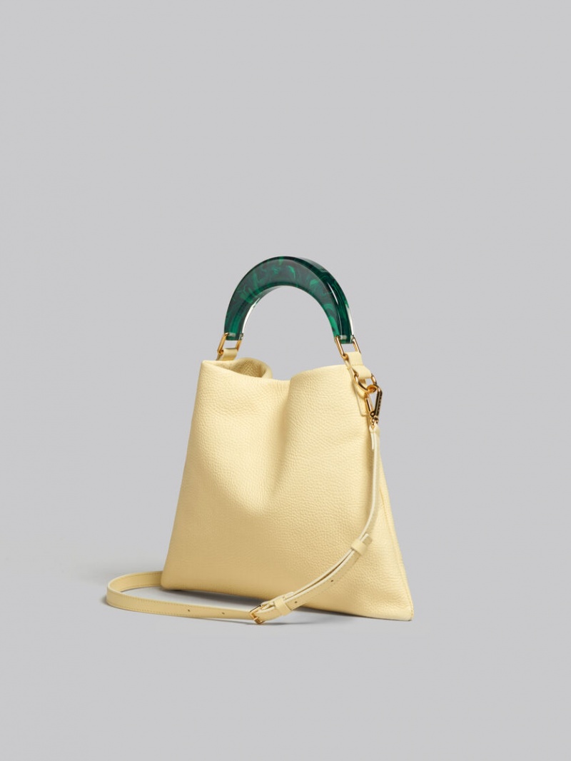 Marni Venice Small Bag Läder Ljusgula | ASEWC41015