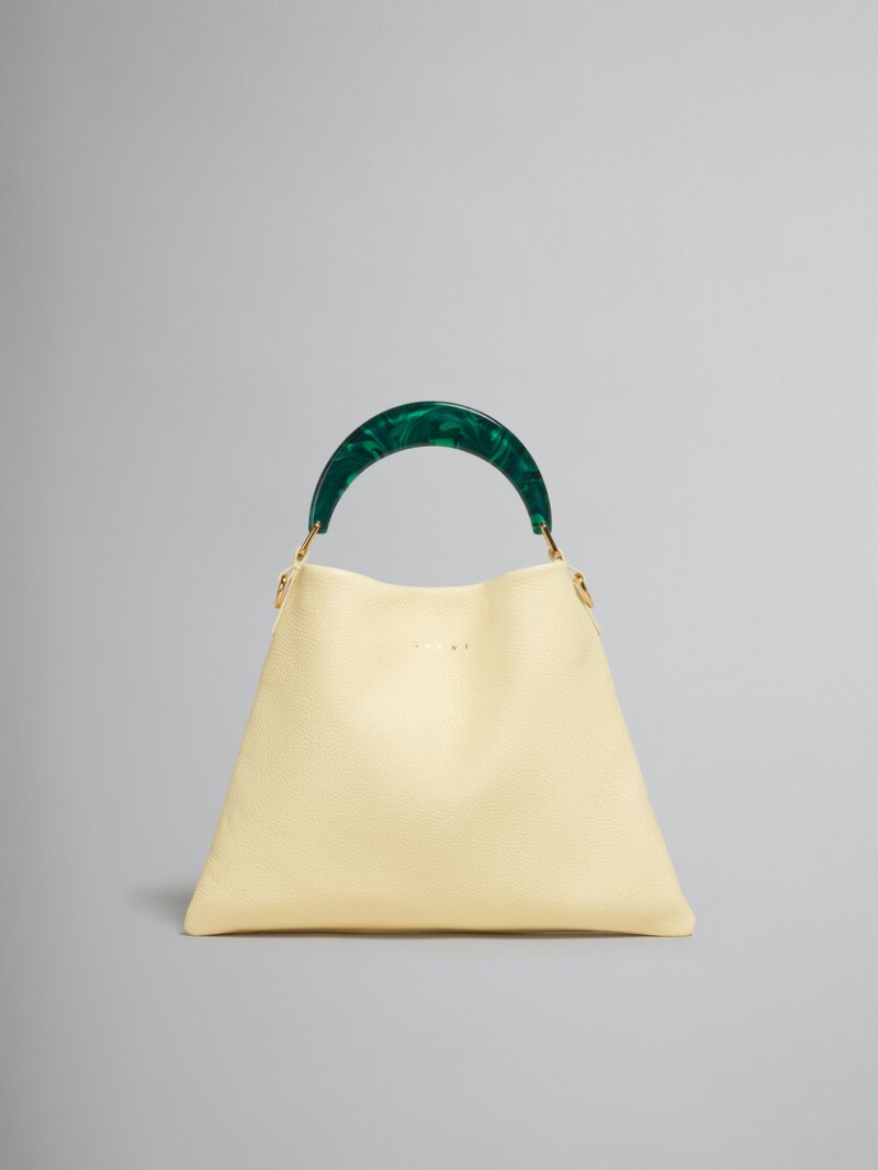 Marni Venice Small Bag Läder Ljusgula | ASEWC41015