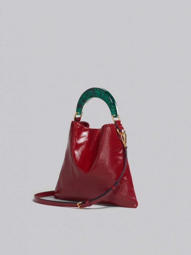 Marni Venice Small Bag Läder Röda | MSEFT66338