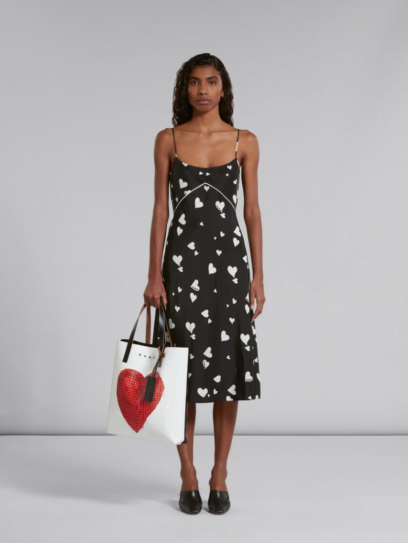 Marni Wordsearch Heart Print Vita | QSEUV23350