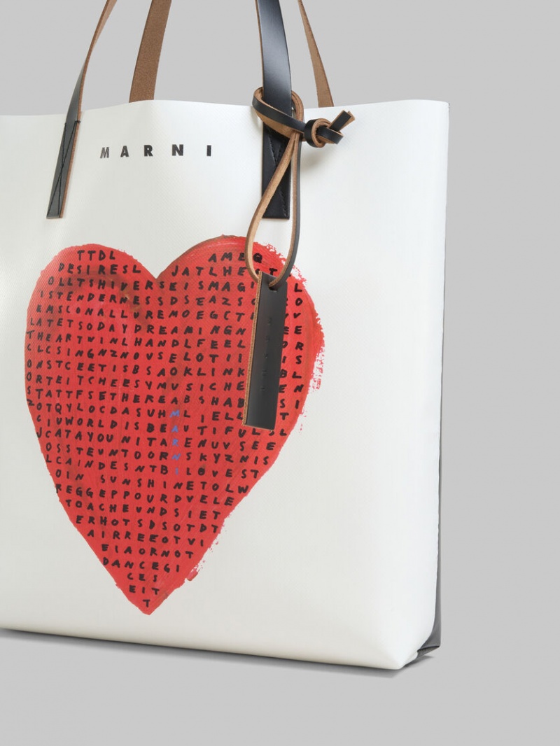 Marni Wordsearch Heart Print Vita | QSEUV23350