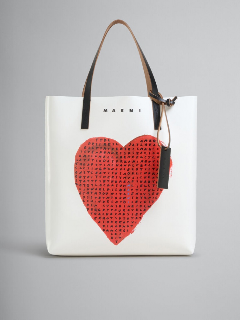 Marni Wordsearch Heart Print Vita | QSEUV23350